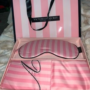 Victoria Secret eye mask and pillow case set